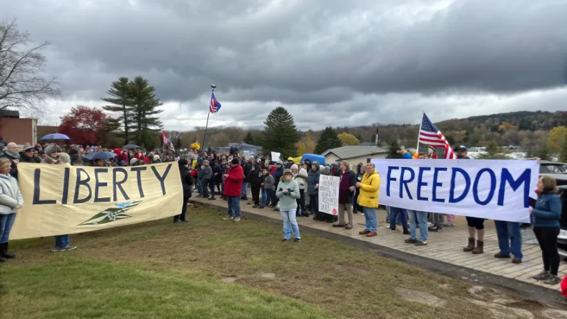 New Hampshire citizens gathered at grassroots liberty movement rally